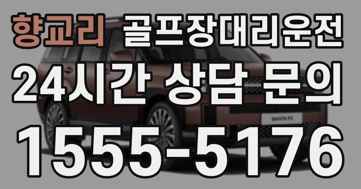 골프장대리운전 서비스