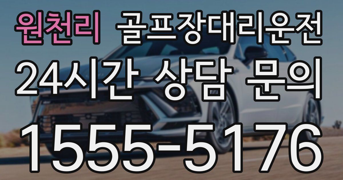 골프장대리운전 서비스