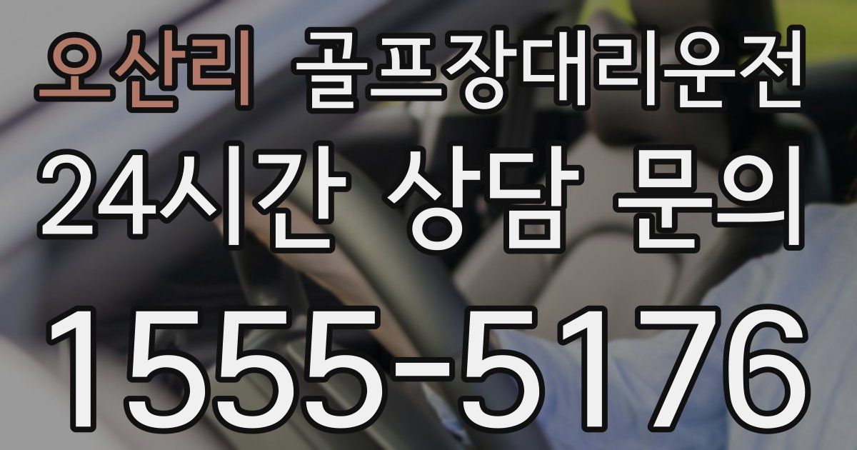 골프장대리운전 서비스