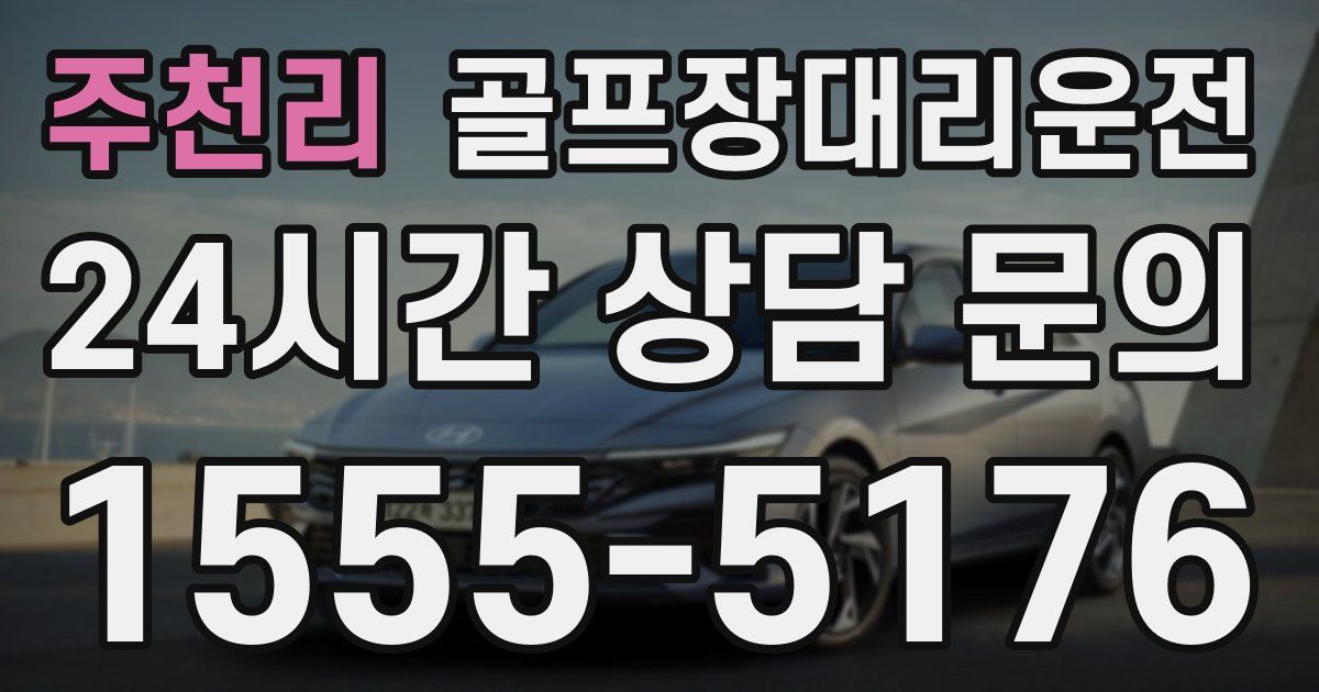 골프장대리운전 서비스
