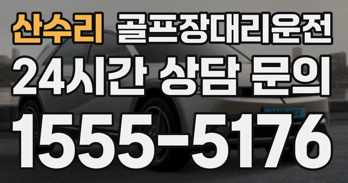 골프장대리운전 서비스