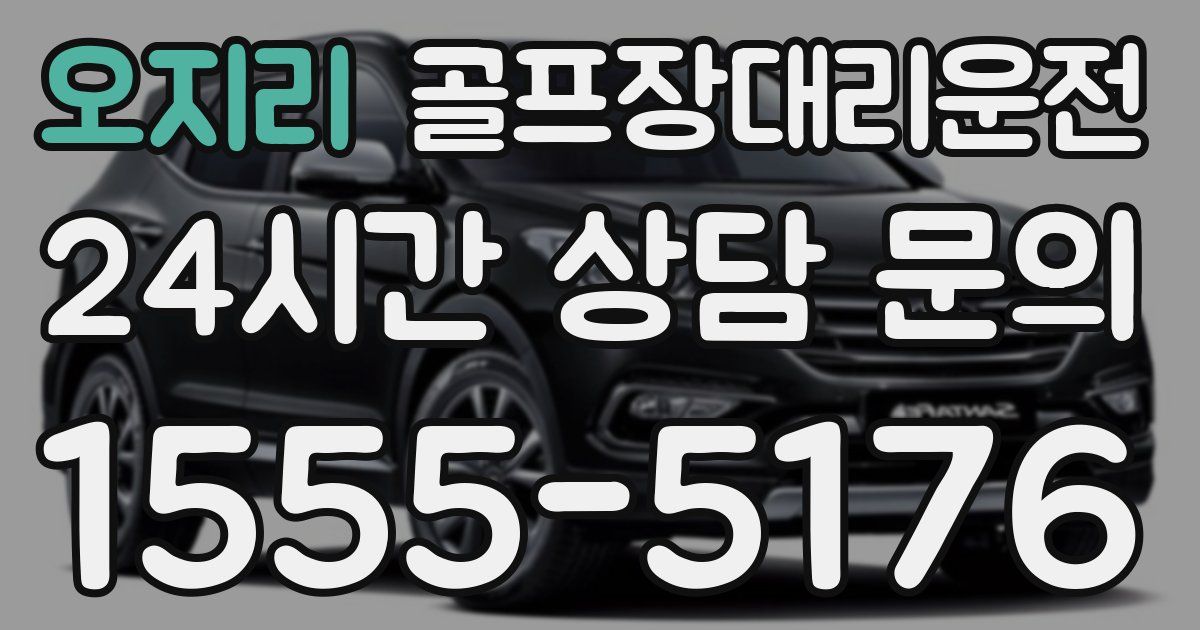 골프장대리운전 서비스