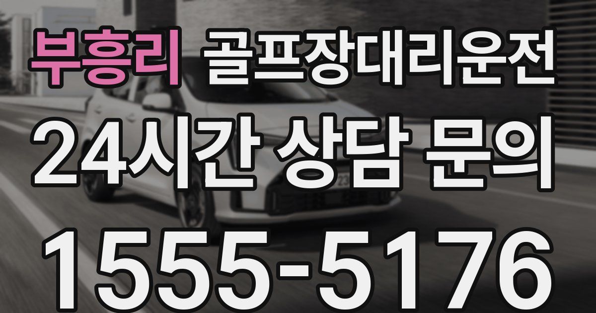 골프장대리운전 서비스