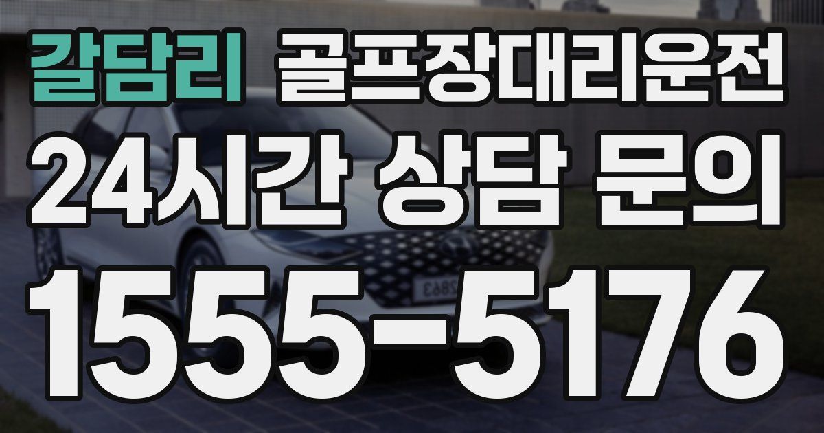 골프장대리운전 서비스