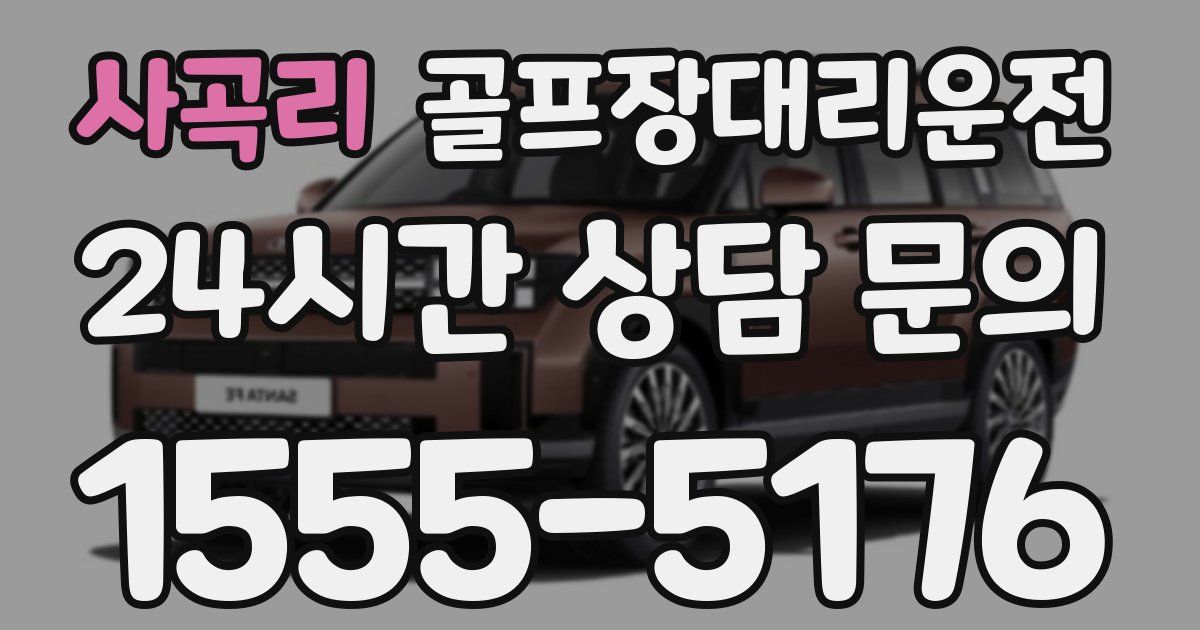 골프장대리운전 서비스