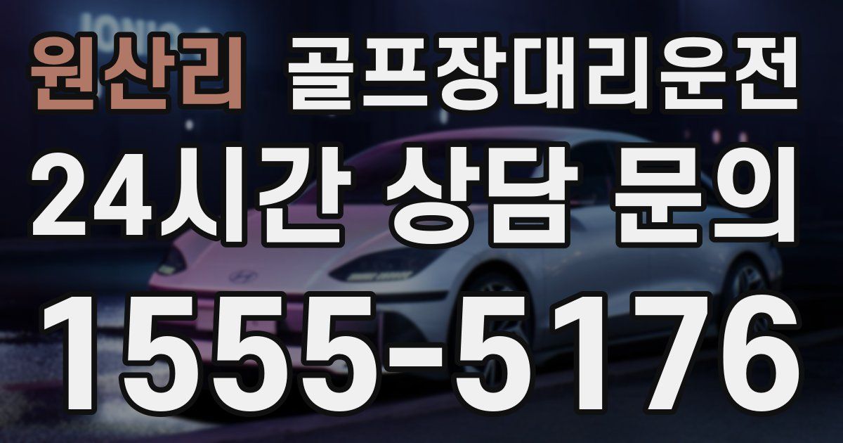 골프장대리운전 서비스