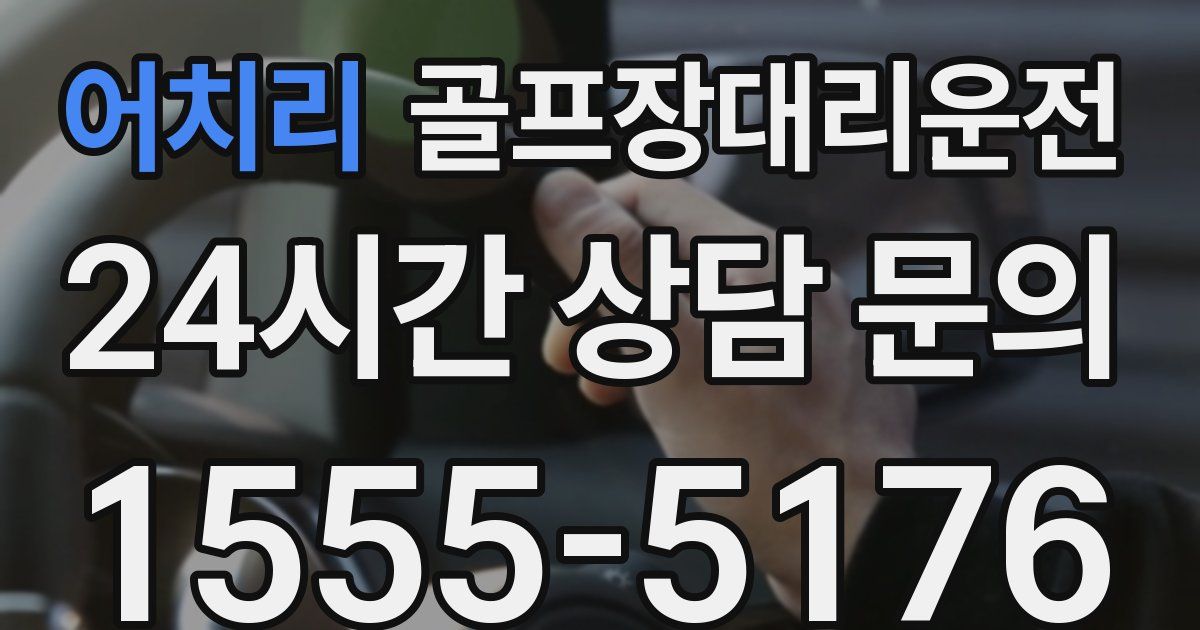 골프장대리운전 서비스