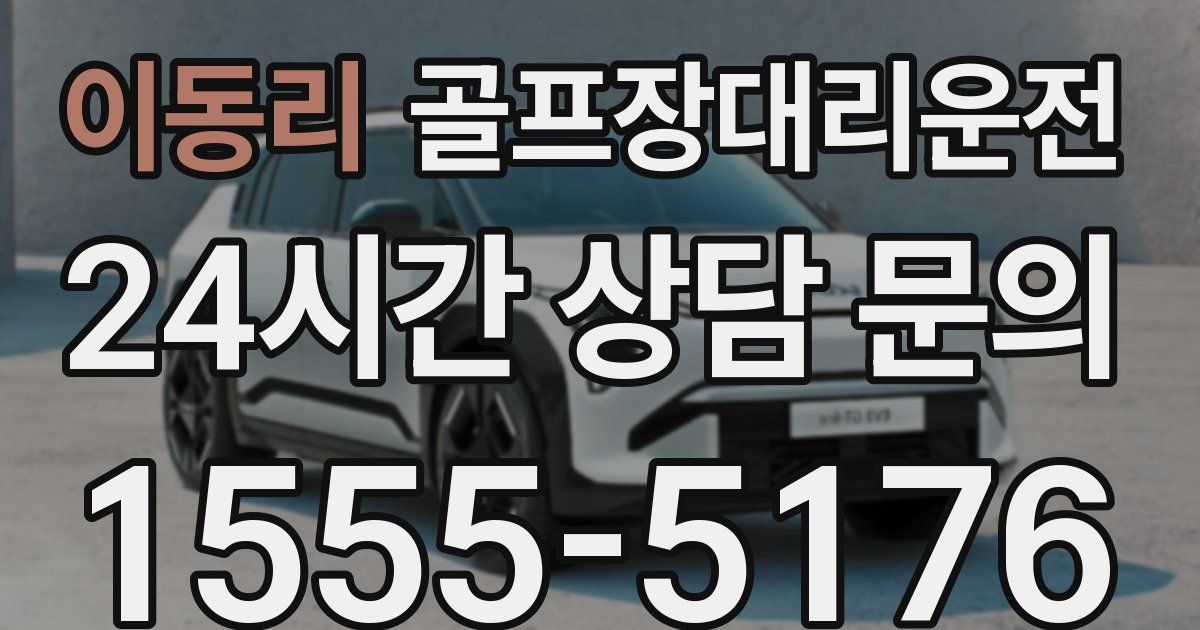 골프장대리운전 서비스
