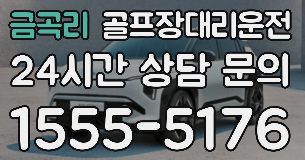 골프장대리운전 서비스