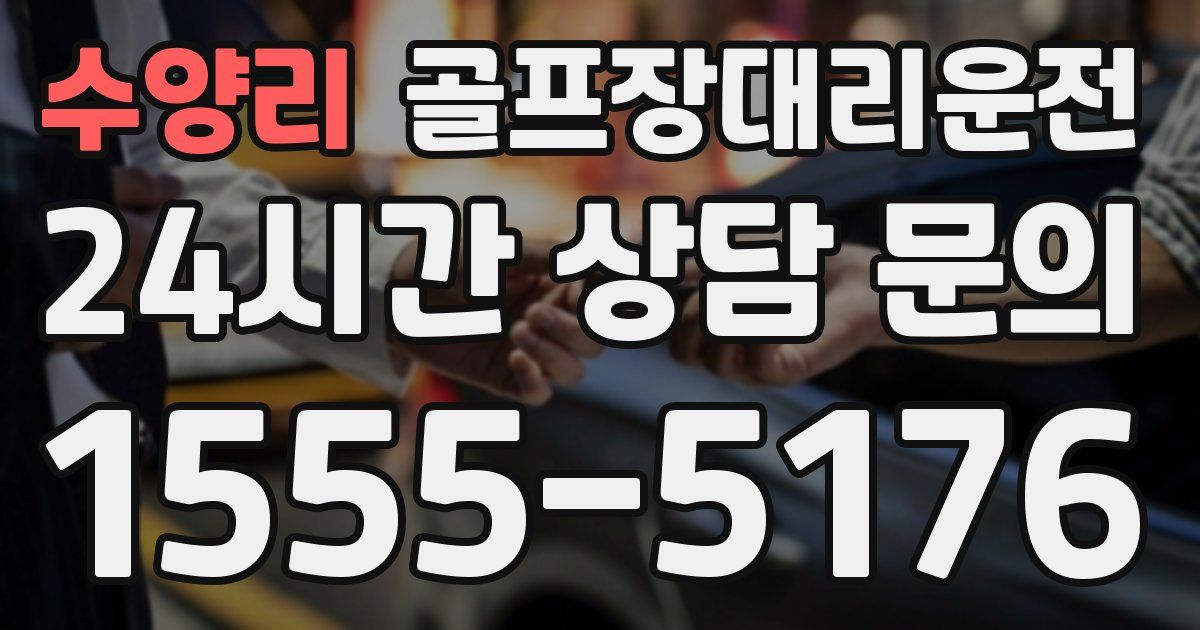 골프장대리운전 서비스