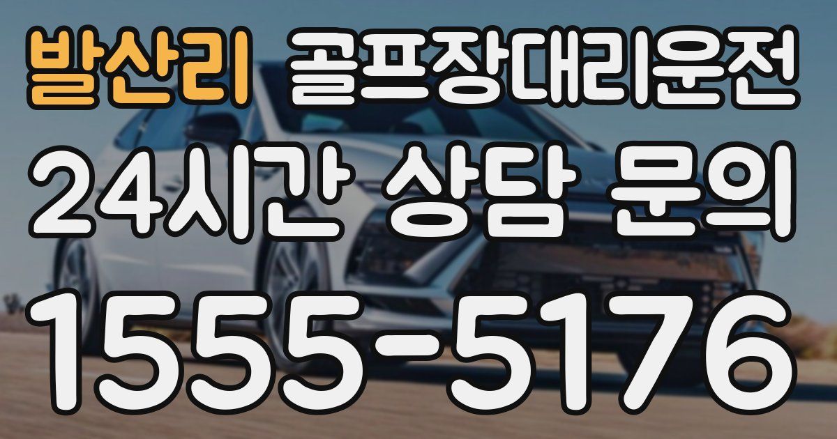 골프장대리운전 서비스