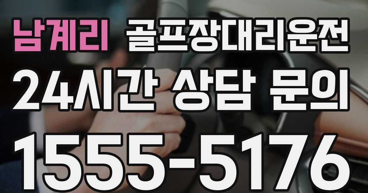 골프장대리운전 서비스