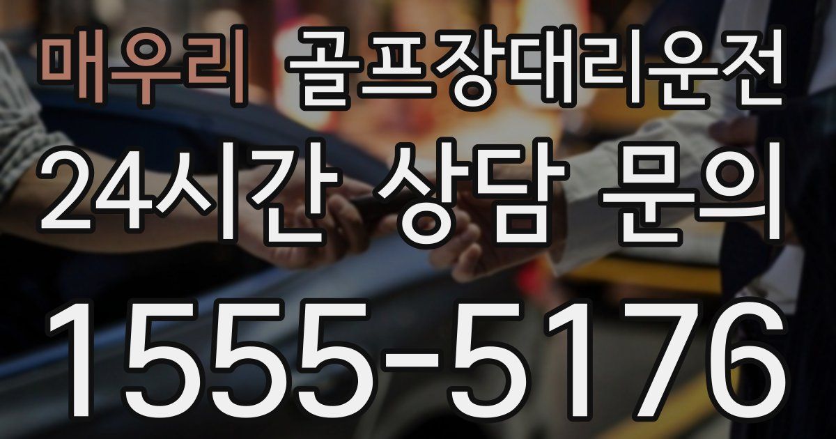 골프장대리운전 서비스