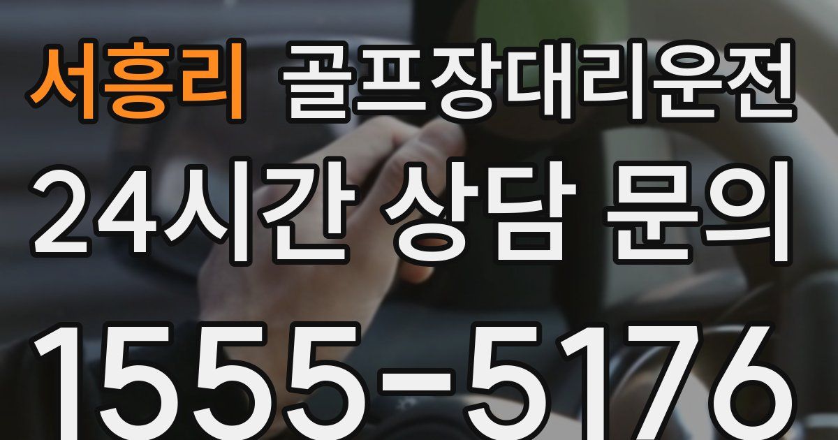 골프장대리운전 서비스