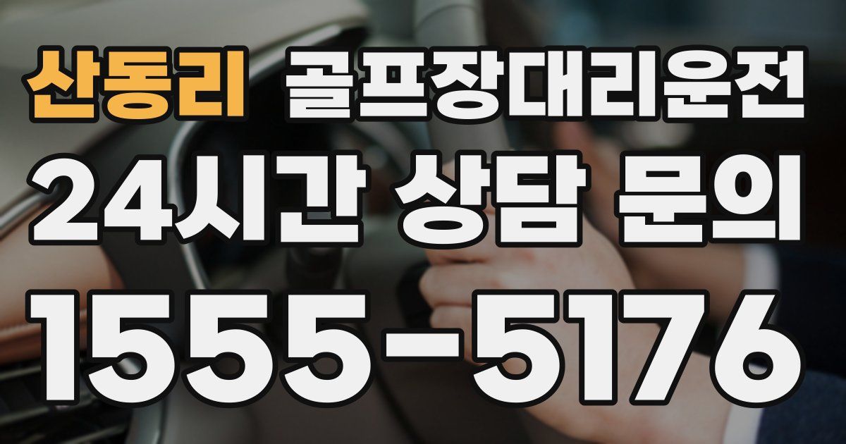 골프장대리운전 서비스