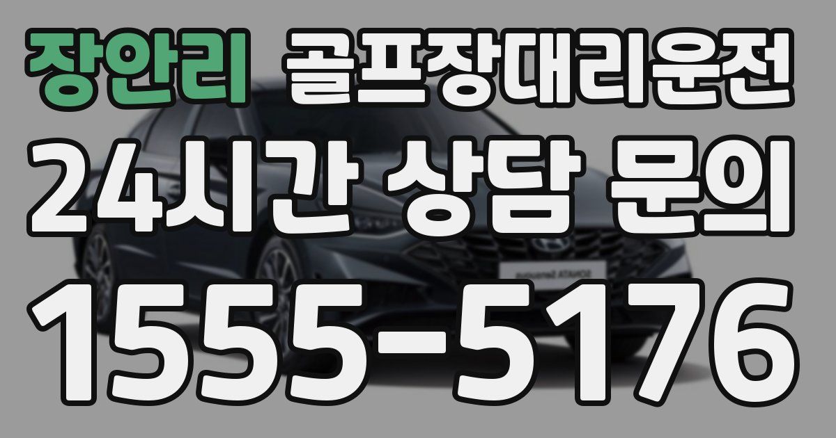 골프장대리운전 서비스