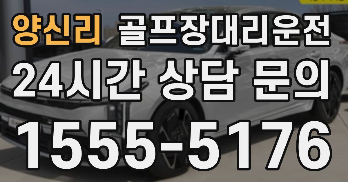 골프장대리운전 서비스