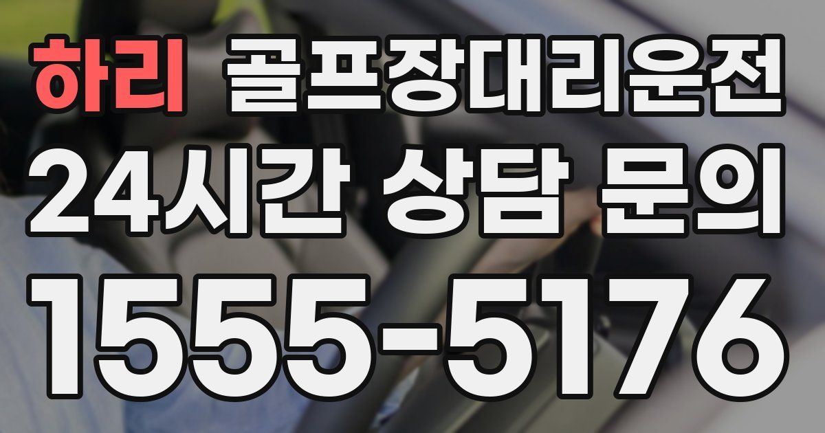 골프장대리운전 서비스