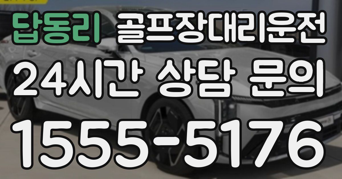 골프장대리운전 서비스