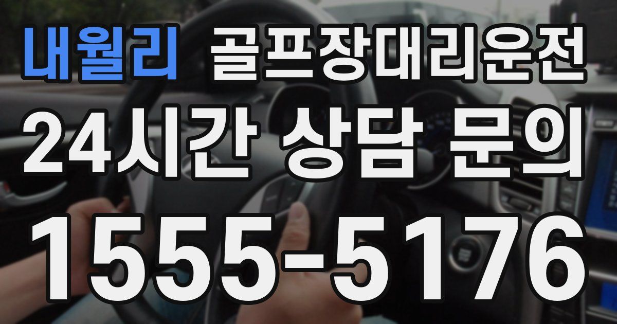 골프장대리운전 서비스