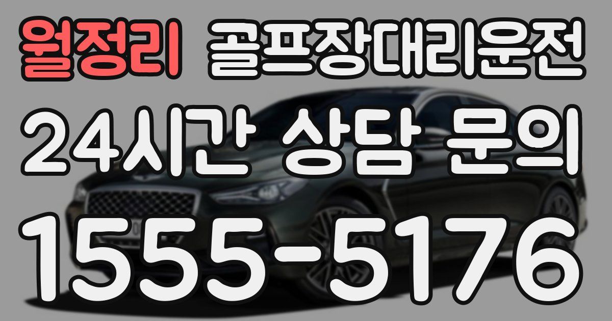 골프장대리운전 서비스