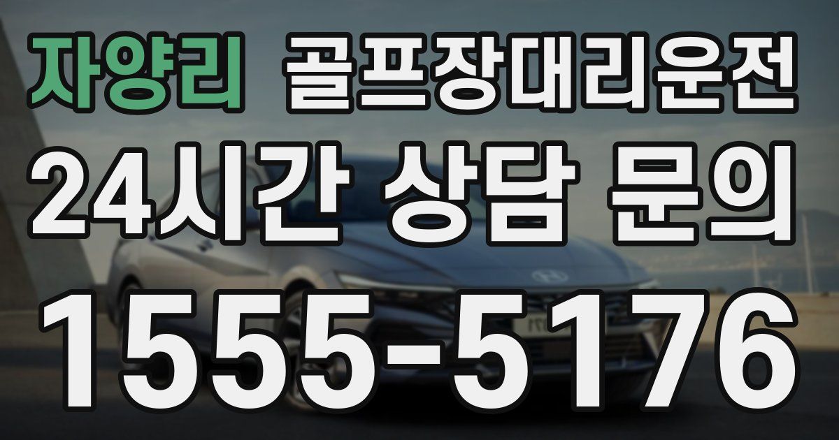 골프장대리운전 서비스