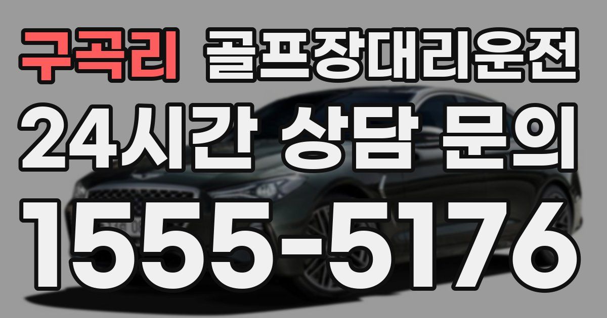 골프장대리운전 서비스