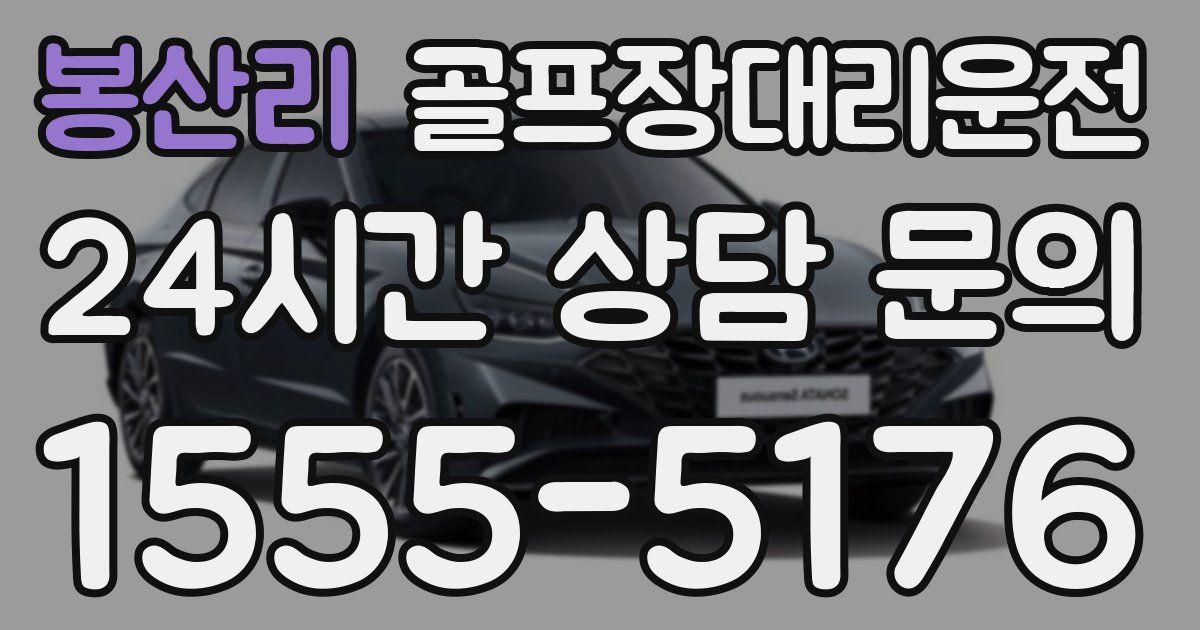 골프장대리운전 서비스