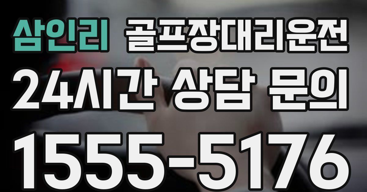 골프장대리운전 서비스