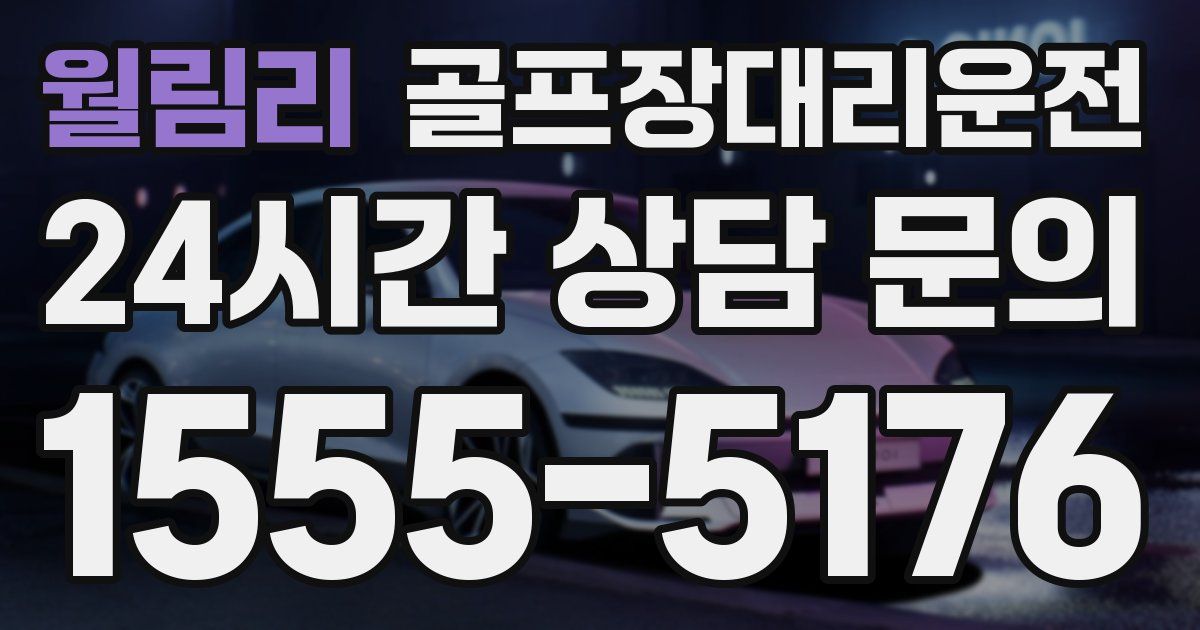 골프장대리운전 서비스