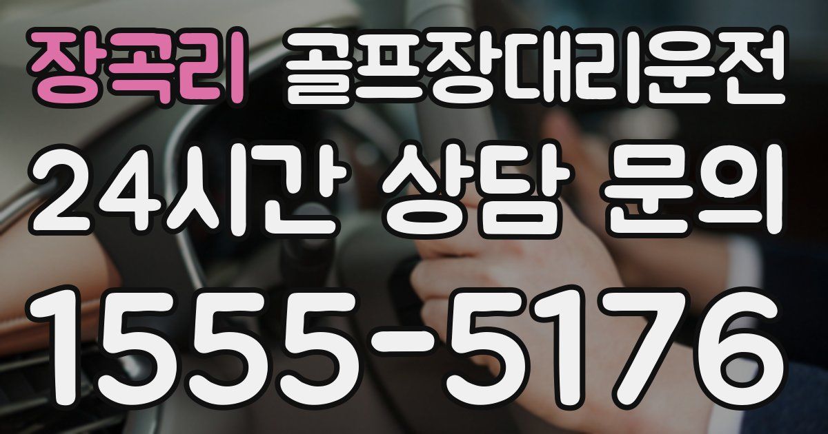 골프장대리운전 서비스