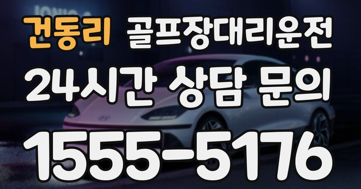 골프장대리운전 서비스