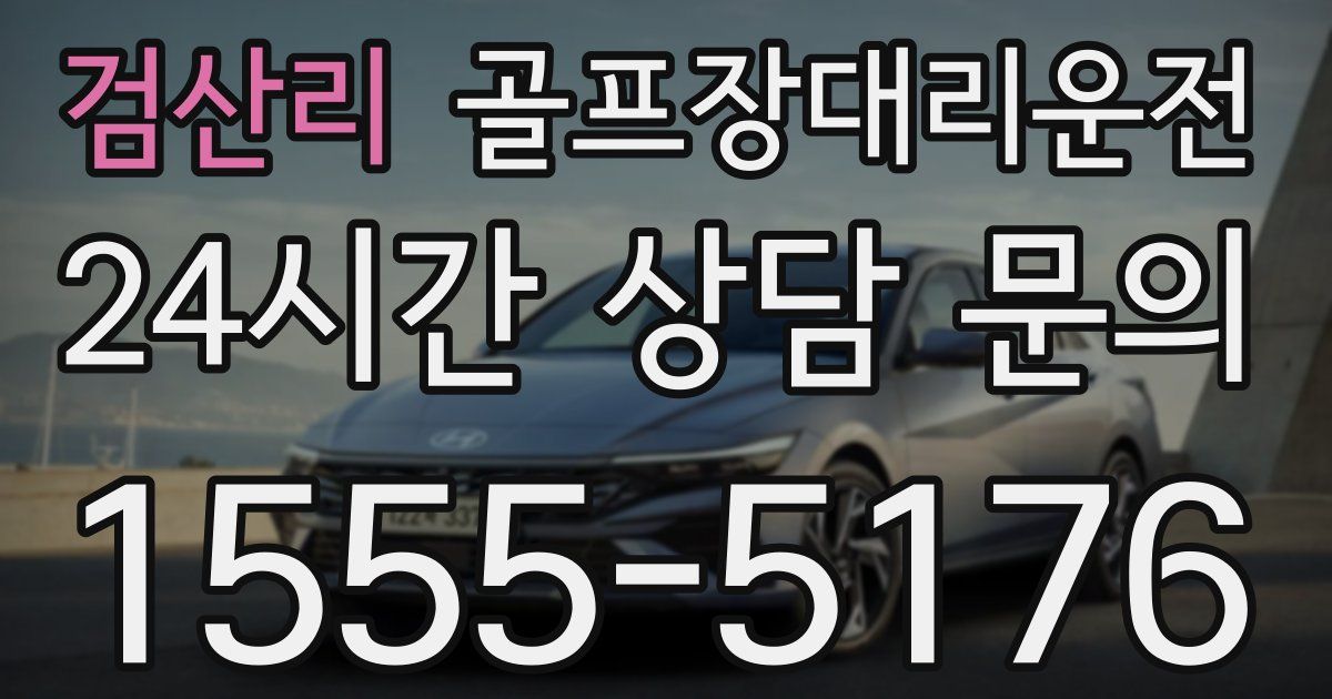 골프장대리운전 서비스