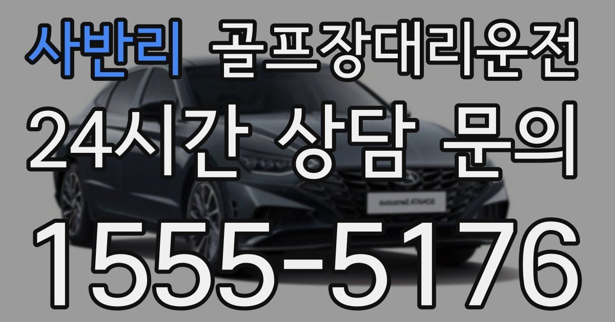 골프장대리운전 서비스