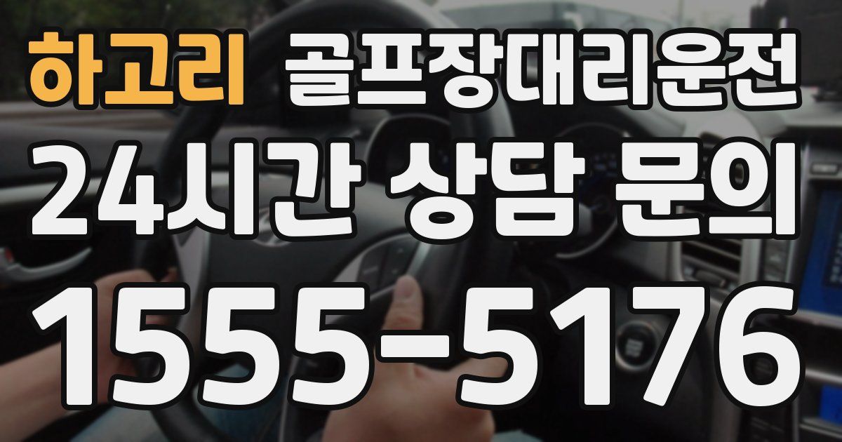 골프장대리운전 서비스