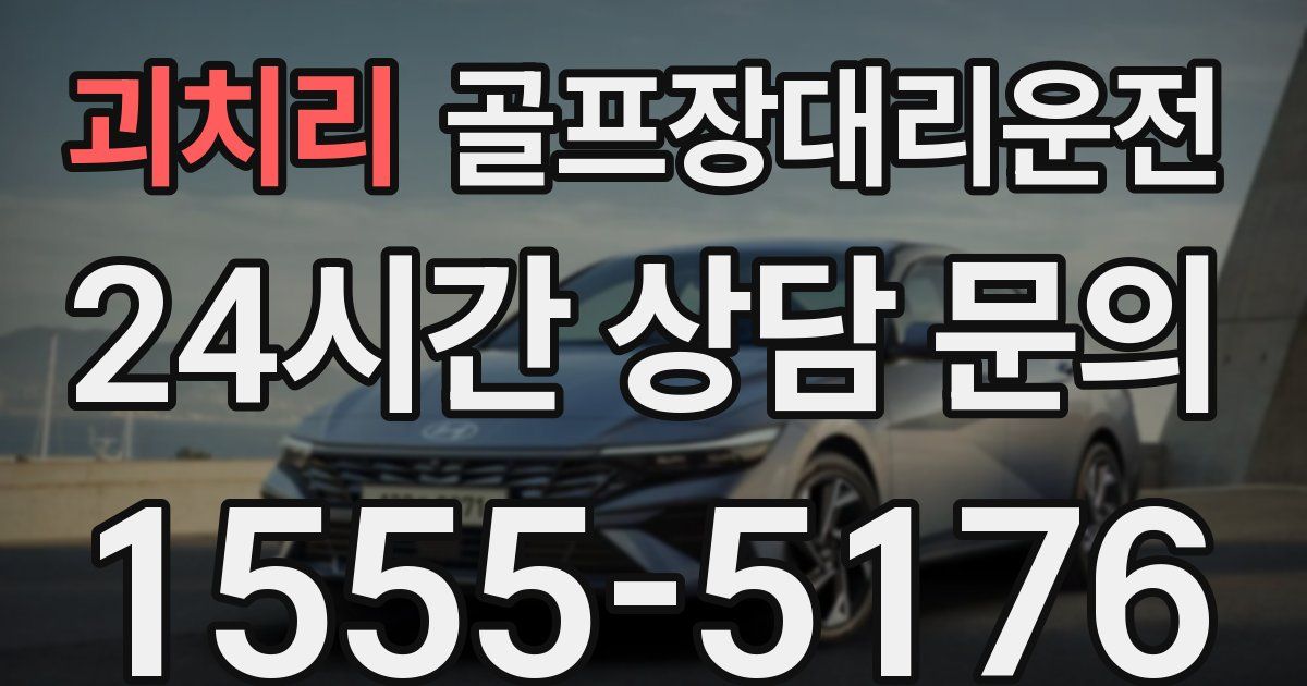 골프장대리운전 서비스