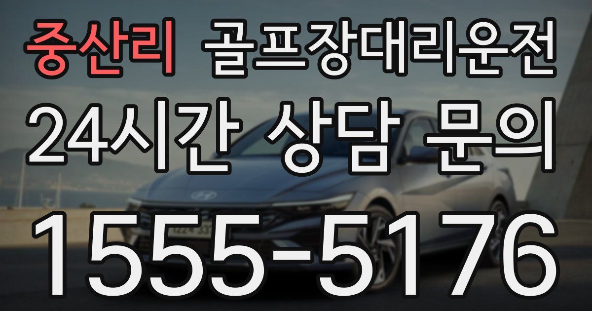 골프장대리운전 서비스