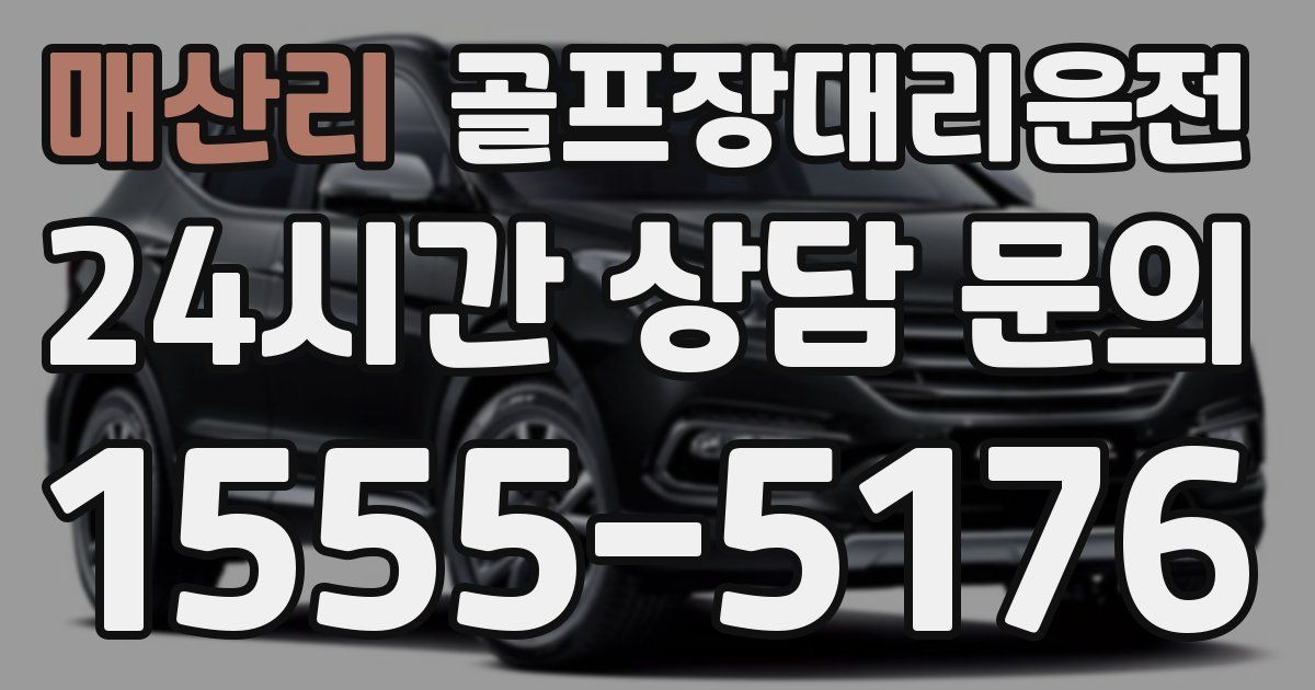 골프장대리운전 서비스