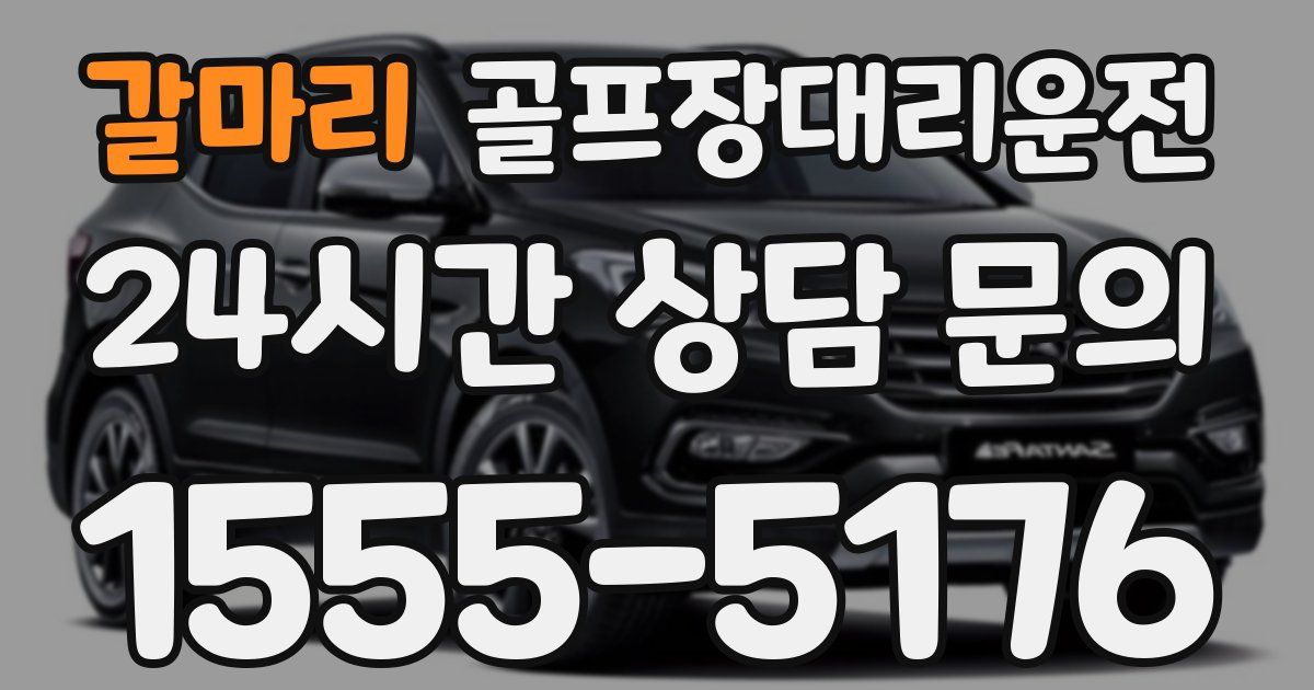 골프장대리운전 서비스