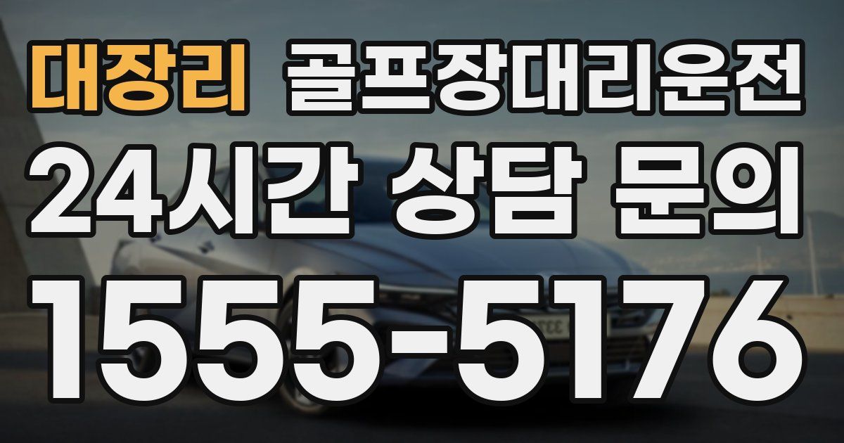 골프장대리운전 서비스
