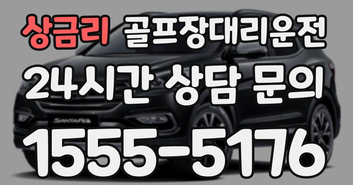 골프장대리운전 서비스