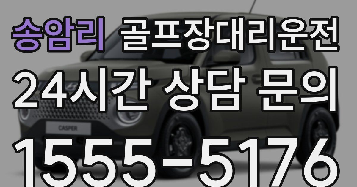 골프장대리운전 서비스