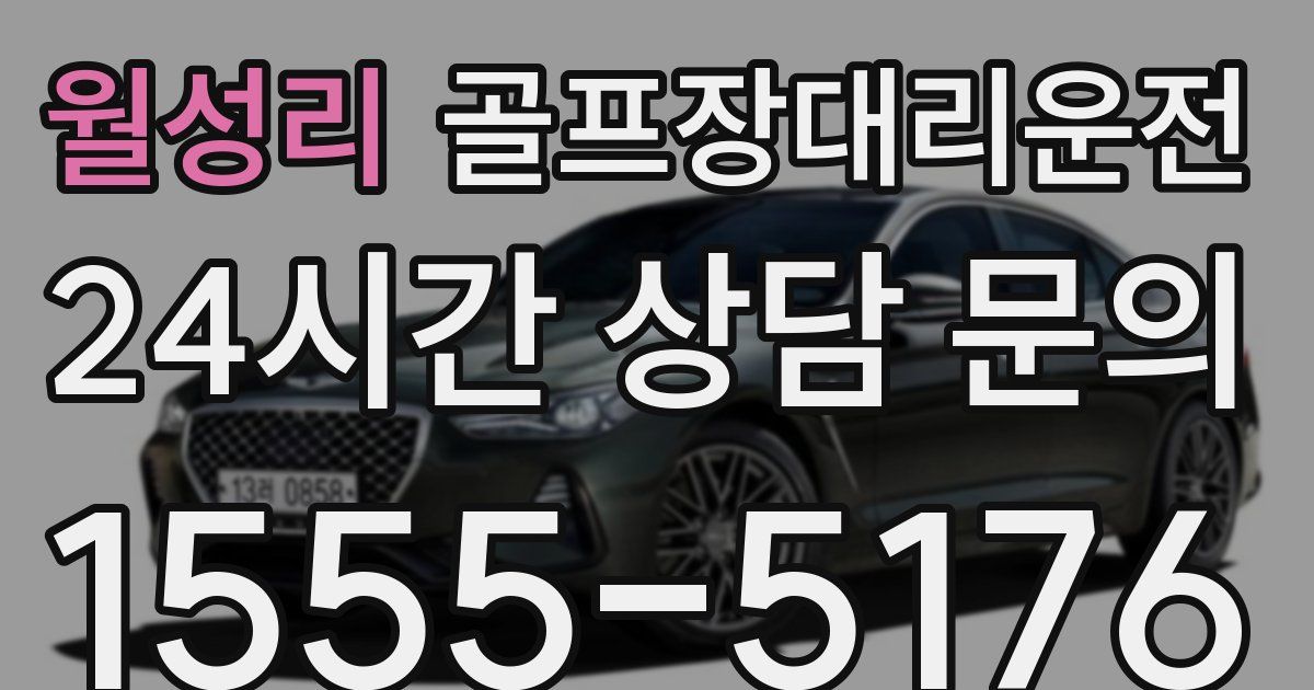 골프장대리운전 서비스