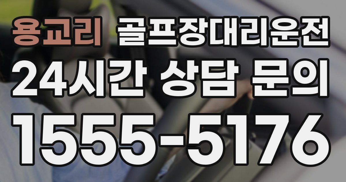 골프장대리운전 서비스