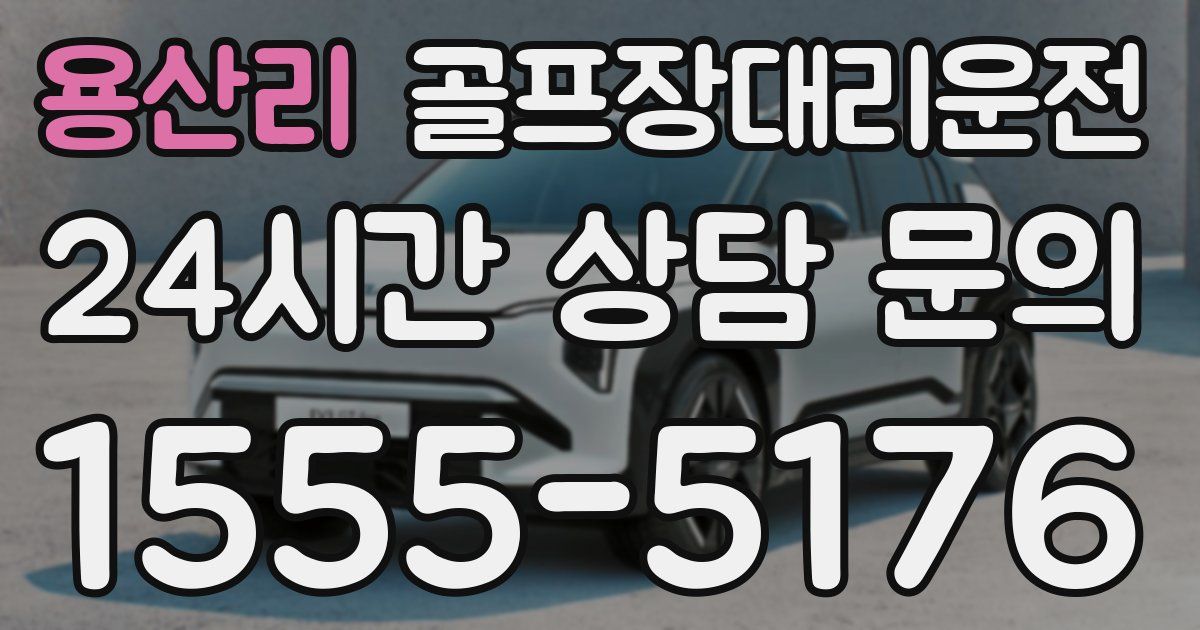 골프장대리운전 서비스