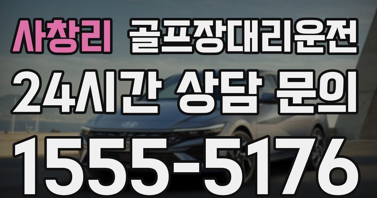 골프장대리운전 서비스