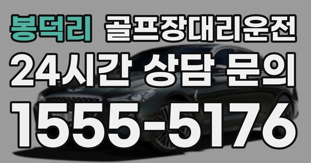 골프장대리운전 서비스