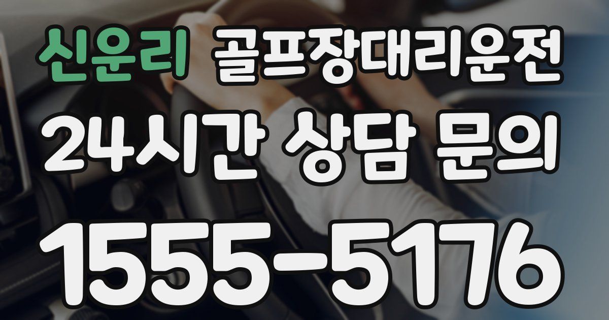 골프장대리운전 서비스