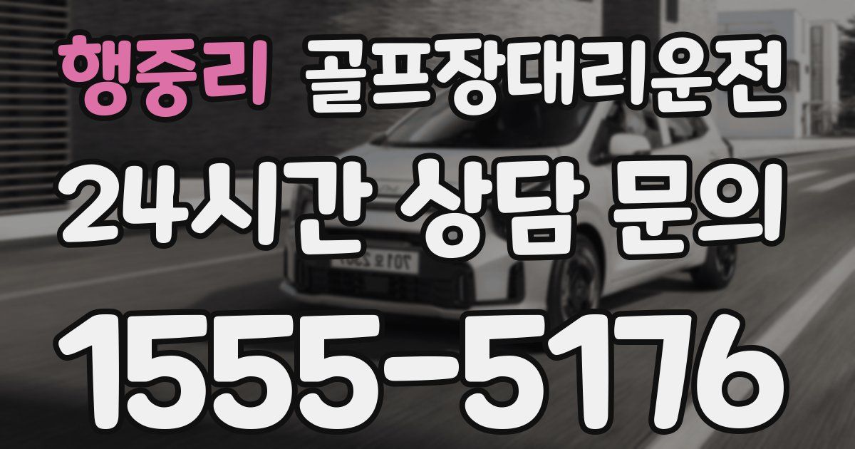 골프장대리운전 서비스