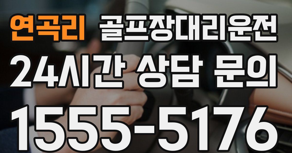 골프장대리운전 서비스